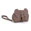 HBP Ins Cute Zero Wallet Leather Cartoon Elephant Women's Mini Coin Bag New Mouth Red Bag 220817