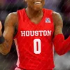 Maglia da basket Houston Cougars Marcus Sasser Kyler Edwards Fabian White Jr Josh Carlton Jamal Shead Taze Moore Reggie Chaney J'Wan Robert