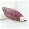 Hair Clips Barrettes Hairpin Korean Accessories Pearl Leaf Stick Jewelry Drop Delivery 2021 Dhseller2010 Dhe7U