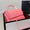 10A CC Bag Totes Selzburg Ss Mermaid Pearl Caviar Tote Bag Calfskin Classic Quilted Hardware Chain Luxury CoCo handle Crossbody Bags Designer Luxury