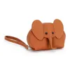 HBP Ins Cute Zero Wallet Leather Cartoon Elephant Women's Mini Coin Bag New Mouth Red Bag 220817