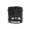 Череп CCB Bead Men Men Woman Cowhide Bracelet DIY Бисера