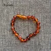 Bangle Designer Link Baby Teething Amber Bracelet for Boys Girl