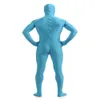 Costumes de Catsuit pour hommes couleur unie Spandex Unitard Costume de body complet combinaison unisexe Costumes collants à manches longues visage ouvert pour enfants adultes