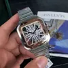 Großhandel Hig H Qualitätsskelett Uhren für Quarzbewegung Saphirglas Edelstahlriemen