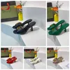 Hakken Test met doos en stofzak vrouwen schoenen Designer Sals kwaliteit Sals Heelhoogte Sal Flat Shoe Slides Slippers BYPBL5