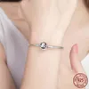 Bangle Designer Hoge kwaliteit Authentieke zilveren kleur Snake Chain Fine Fit Europese bedelarmbanden voor vrouwen DIY -sieraden Maken geschenken