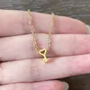 Wholesale Stainless Steel Jewelry Cute Tiny Heart Shaped Key Necklace Trendy Fashion Chain Necklace For Women Girls Gifts Choker Collar
