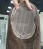 Novo estoque vindo marrom com destaque coco de cabelo humano mono com clipes de base em pedaços para afinar mulheres
