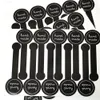 Handgefertigte schwarze Lollipop-Siegelaufkleber für Dosen, langes Etikett, handgefertigt, Scrapbooking, Backen, selbstklebend, Basteln, Kuchenschachteln, Verpackungsetiketten, Geschenkverpackung 1222861