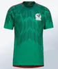 2022 멕시코 홈 어웨이 축구 유니폼 Lozano Chicharito Raul 축구 키트 셔츠 Dos Santos Camisetas de Futbol Alvarez Maillot Foot 남자 아이들 세트 유니폼