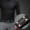 Cintura da uomo in pelle di marca cintura con fibbia automatica moda uomo donna gioventù lettera affari cinture