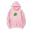 Erkek Hoodies Sweatshirts Miyman Kadın Pullover Sweatshirt Komik Graffiti Baskı Sad Frog Moda Kadınlar Hip Hop Polar Sarı Pembe Kapüşonlu Z8JE#