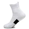 5 paar atletische crew-sokken voor heren Basketbal gedempte dikke sportcompressiesokken Mid Tube Sock