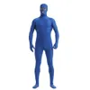 Mens Catsuit Costumes solid color Spandex Unitard Full Bodysuit Costume unisex jumpsuit Costumes Long Sleeve tights open eyes and mouth hole for kids adluts