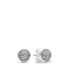 Studs Olśniewające kropelki Clear Cz Authentic 925 Srebrne srebrne pasuje do europejskiej biżuterii w stylu pandora Andy Jewel 290726cz