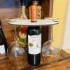 MDF Sublimation Wine Caddy Holder Tabel Decoratie Spaties stengelrek voor bekletteglashanger