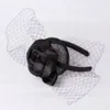 Basker bas fascinator headpiece brud slöjor bröllop huvudkläder race hårtillbehör milliner hatt flera färg myq122berets beretberets b