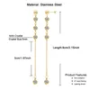 Bracelet Bangle Designer Stainless Steel Thin Chain Shiny Crystal Necklaces Earrings Jewelry Sets for Women Girls Fashion