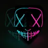 LED UP LED MASK HALLOWEEN PARTY CASQUERADE MASQUERADE MASKES NEON MASKE GLOW في Maska Maska Maska Mask