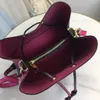 Women's Designer Crossbody Bags Pink Real Leather String Bucket Bags