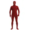 Mens Catsuit Costumes Solid Color Spandex Unitard Full bodysuit Costume Unisex Jumpsuit Costumes Långärmade strumpbyxor öppna ögon och munhål för barn adluts