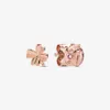 Four-Leaf Clover And Ladybird Studearrings Studs Authentic 925 Sterling Silver Studs Fits European Pandora Style Jewelry Andy Jewel 287960NPO