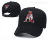 Women Snapback Hat Team equipado com boné de beisebol Capinhas ajustáveis ​​Esportes Pavin Smith David Peralta Josh Rojas costura a bola Young Casquette Head de alta qualidade