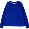 Blauwe dikke fleece hoodie sweatshirts dames winter fluweel warme oneck lange mouw tops blouse jas jas 220818