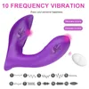 Wearable Dildo Vibrator Sex Toy for Women 10 Speed Panties Female Masturbator Clit Stimulate Remote Control 220818