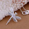 Bangle Designer Fashion 925 Silver Jewelry Set Dragonfly قلادة قلادة سلسلة حلق حلقة مفتوحة الكفة سوار للنساء