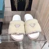 Women Fashion Sandals Slides Winter Sexy Real Leather Brand Low Heel Shiny Sandal Ladies Beach Shoes Dr Shoe Platform House Slipper Fuzzy 44