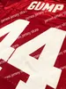 2022 Forrest Gump # 44 Tom Hanks Alabama Men Movie Football Jersey All Centred Red S-3xl High Quality