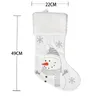 Julstrumpor Dekorationer Snowman Bear Penguin Fox Stockings for Family Holiday Xmas Tree Pise XBJK2208