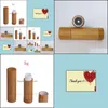 Per Bottle Makeup Bamboo Design Empty Lip Gross Container Lipstick Tube Diy Cosmetic Containers Balm Tubes Drop Delivery Toptrimmer Dhgjk