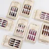 24 -stcs luipaard nep nagels extra lange kist valse nagel dierpatroon volledige hoes nagel tips manicure