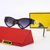 Модные солнцезащитные очки дизайнерские солнцезащитные очки для мужчин Женщины личности Полный рамный пляж Роскошные украшения UV400 Солнцезащитные очки с коробкой с коробкой