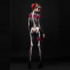 Halloween Scary Cosplay Skeleton Rose Sexy Women Devil Jumpsuit Party Carnival Carnival Costume Baby Girl Day of the Dead 220817