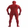 Mens Catsuit Costumes solid color Spandex Unitard Full Bodysuit Costume unisex jumpsuit Costumes Long Sleeve tights open mouth hole for kids adluts