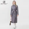 Baiytbuy Spring Cotton Casilted Long Puffer Jacket for Women Winter Jacket Women Clothes Autumn Mulher Down Coat 220819