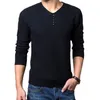 M4XL Winter Henley Neck Sweter Men Cashmere Pullover Christmas Sweter męskie swetry Pull Homme Jersey Hombre 220818