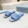 Sandalen dames flats hiel kalfsleer slip-ons ronde tenen slippers hakken sandaal flip-flops satijnen lederen slipper gewatteerde nappa