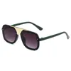 Klassisk retro designer solglasögon mode metall solglasögon uv400 casual glasögon för kvinnor män med låda