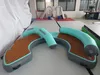 Quai gonflable Hangout 240, radeau flottant classique, Yacht, Jet Ski, plate-forme de natation avec teck eva