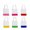 Sublimations-Tragetaschen aus leerem Canvas, wiederverwendbare Einkaufstüten zum Basteln und Dekorieren, 7 Farben