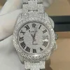 2022 Custom Digner Watch Luxury Iced Out Fashion Mechanical Watch VVS1 Moissanit e Diamond free shipUFTG