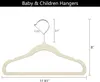 Nobemall Velvet Baby Hangers Non Slip Pink Toddler Infant Hangers 20 Pack C0819