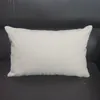 13.5x22 pulgadas lienzo natural de 12 onzas de almohada de almohada de almohada cubierta en blanco para pintar a mano