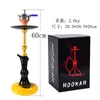 Narguilé arabe moyen tube unique sortie de tige moyenne silicone Apache narguilé shisha ensemble