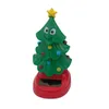 Decorazioni per interni Auto Testa mobile solare che scuote l'albero di Natale danzante per e decorazioni per la casa Giocattoli per bambini Regalo Ornamento per autoDecorazioni per interni